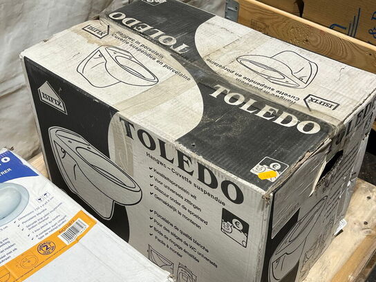 Toiletkumme til væghængt toilet samt vask