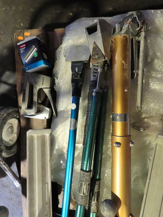 Indholdet på pallen