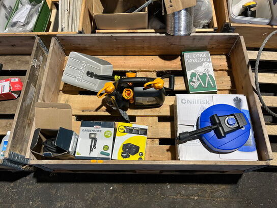 Indholdet på pallen