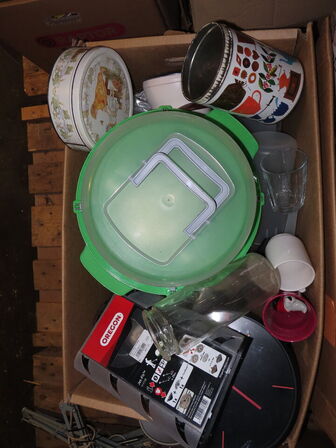 Indholdet på pallen