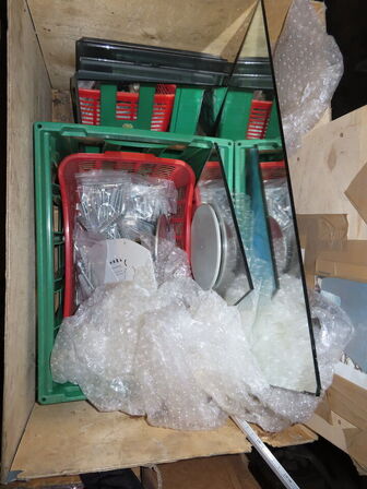 Indholdet på pallen