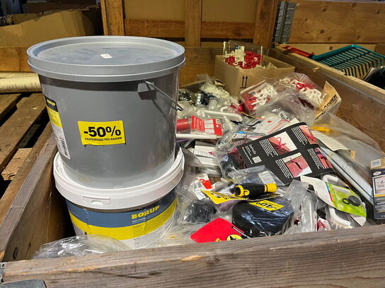 Indholdet på pallen