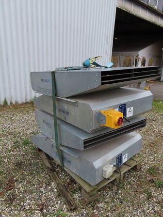 4 stk. Impulsventilatorer, SYSTEMAIR IV 50-4 + REV