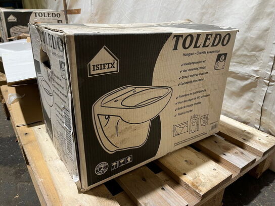 Toiletkumme til væghængt toilet samt vask