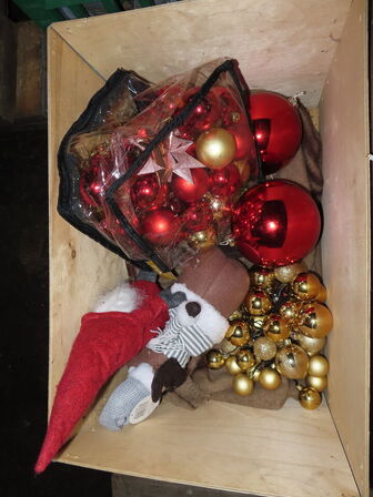 Indholdet på pallen