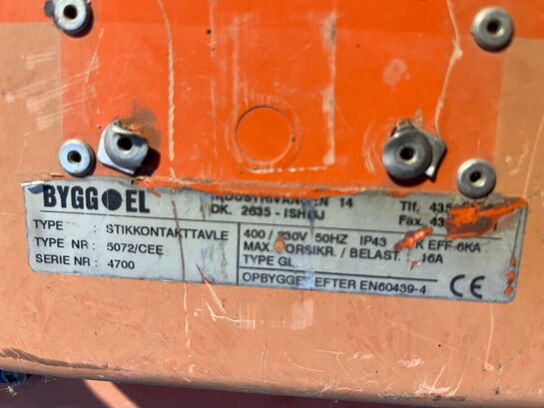 2 stk. byggeplads el-tavler