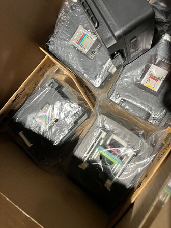 Indholdet på pallen