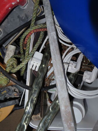 Indholdet på pallen