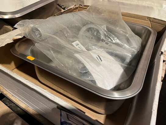 2 stk. rustfri køkkenvaske