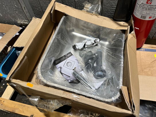 3 stk. rustfri køkkenvaske