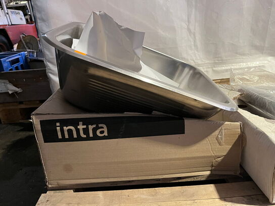 2 stk. rustfri køkkenvaske