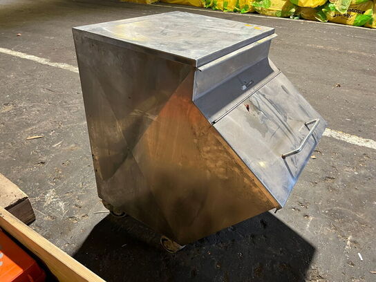 Rustfristål beholder på hjul