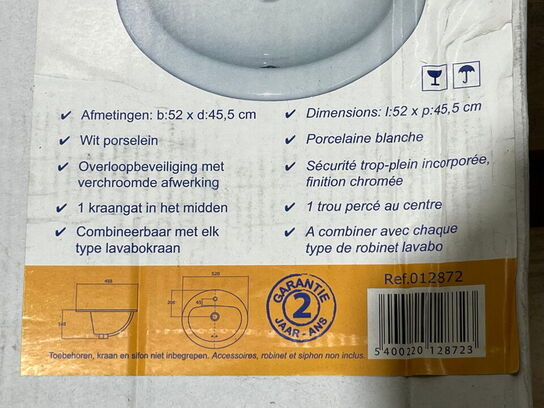 Toiletkumme til væghængt toilet samt vask