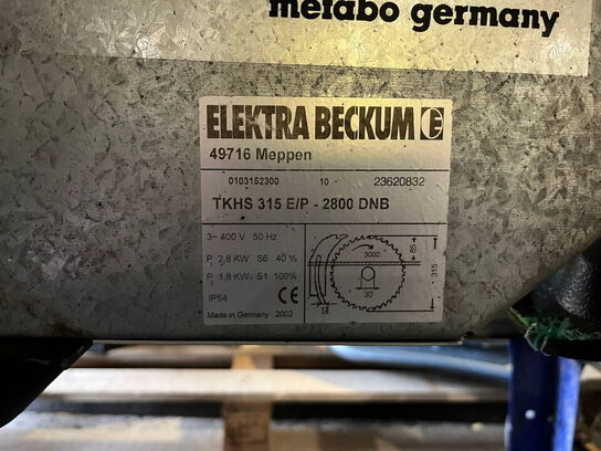 Bordrunsav, ELEKTRA BECKUM TKHS 315