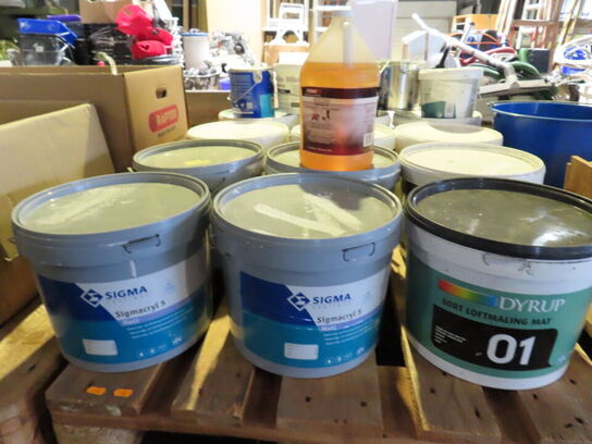 Indholdet på pallen