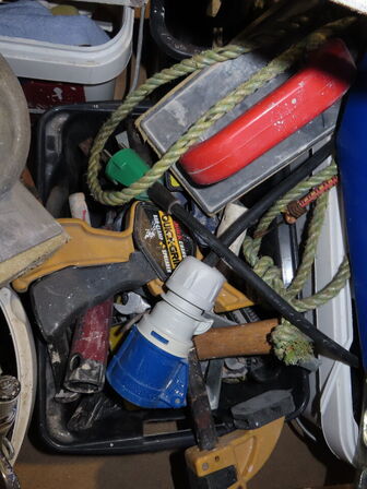 Indholdet på pallen