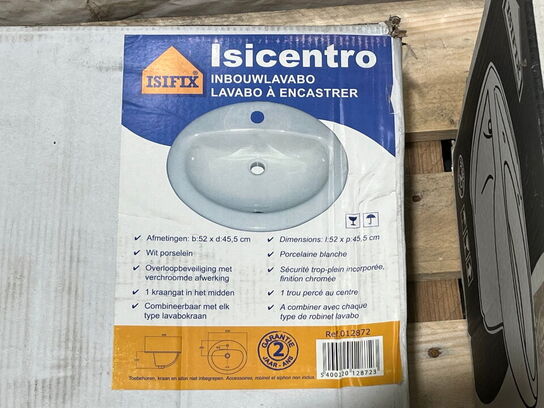 Toiletkumme til væghængt toilet samt vask