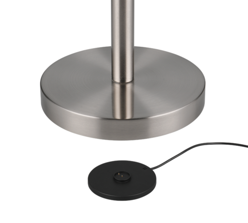 2 stk. trio gomes genopladelig gulvlampe krom(ubrugt)