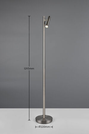 4 stk. trio gomes genopladelig gulvlampe krom(ubrugt)