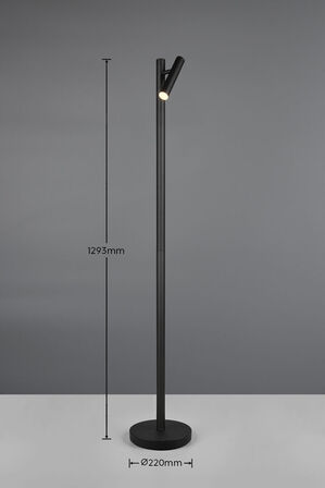 4 stk. trio gomes genopladelig gulvlampe sort(ubrugt)