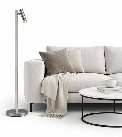 4 stk. trio gomes genopladelig gulvlampe krom(ubrugt)