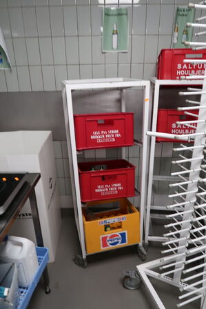 4 stk. opbevaringsvogne