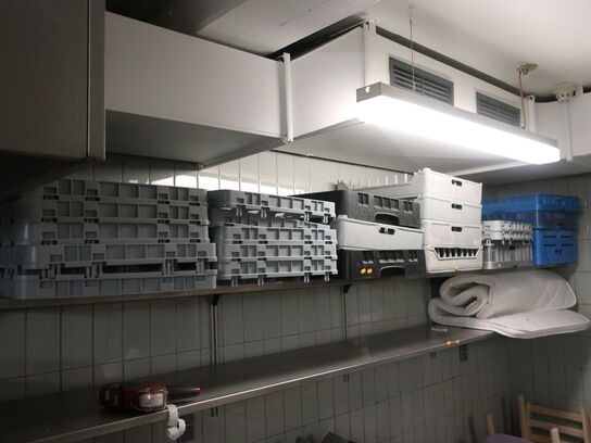 2 stk. hylder i rustfri