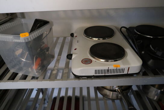 2 stk. dobbelt kogeplader samt stavblender OBH NORDICA