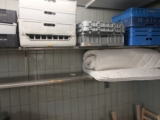 2 stk. hylder i rustfri