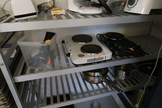 2 stk. dobbelt kogeplader samt stavblender OBH NORDICA