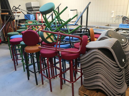 Parti højstole (RUMAS) og sædeskaller (JYSK)