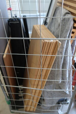 Lamelvægge i egefiner m.v. 