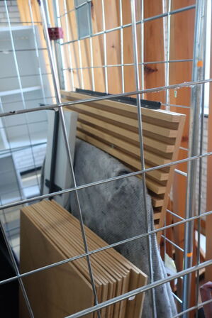 Lamelvægge i egefiner m.v. 