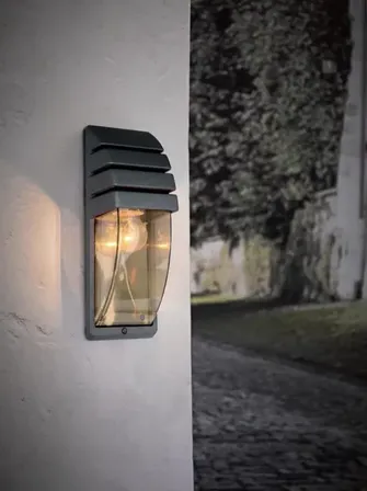 Nordlux city udendørs væglampe antracit med ip44(ubrugt)