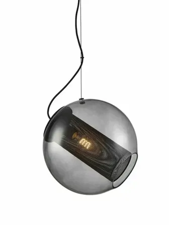 Halo Design forty-five pendel ø15 smoke røgfarvet glaspendel(ubrugt)