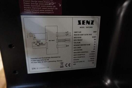 Vin køleskab SENZ SWC34BN