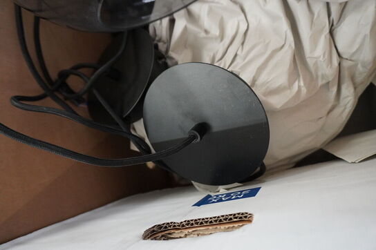 3 stk. Pendler i glas (røgfarvet) Ø=30cm