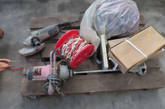 Røreværk, vinkelsliber, m.v.