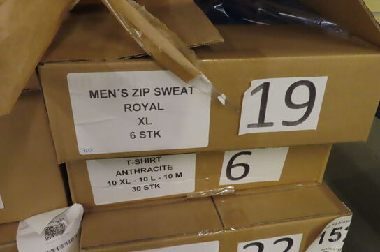 6 kasser diverse tøj