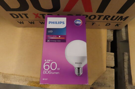 Kasse med diverse pærer PHILIPS