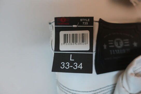 2 stk. arbejdsbukser TIMBER L 33/34