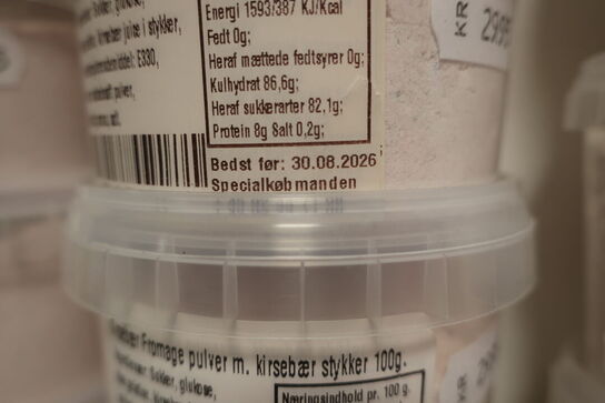 Div. Produkter se dato, sendes ikke