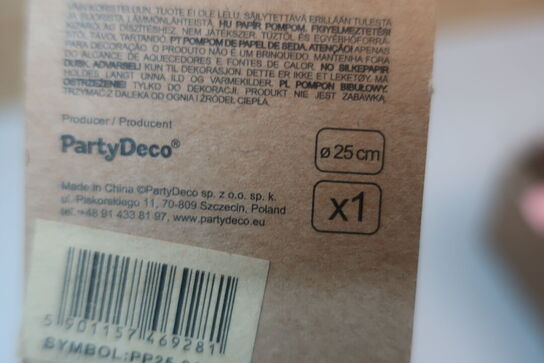 200 stk. sugerør, pompom og honeycomb