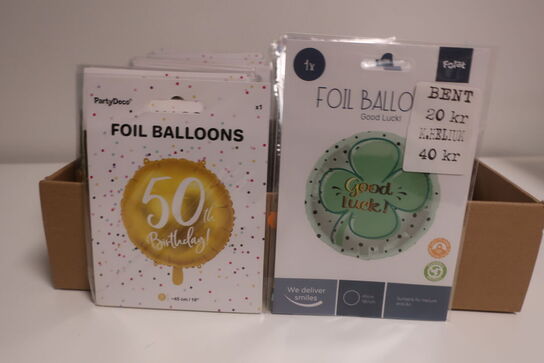 105 stk. folie balloner 