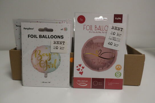 105 stk. folie balloner 