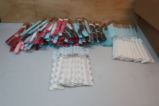 200 stk. sugerør, pompom og honeycomb