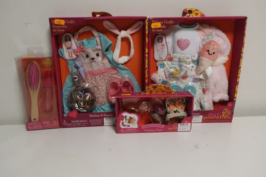 4 pakker legetøj OUR GENERATION