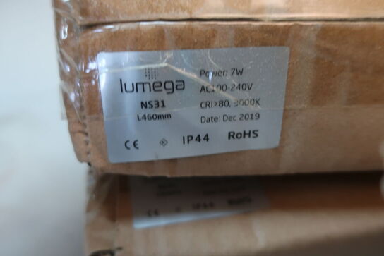 4 stk. loftlamper LUMEGA NS31 L460mm 