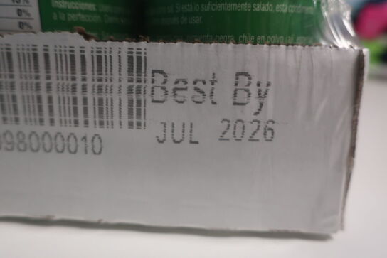 Div. dåseprodukter se dato, sendes ikke 