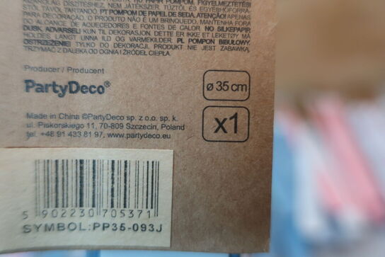 100 stk. pompom PARTY DECO